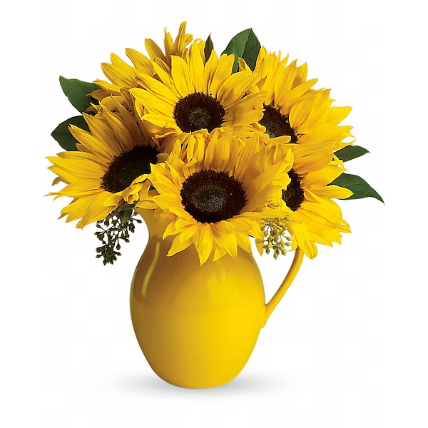 TELEFLORA&#8217;S SUNNY DAY PITCHER OF SUNFLOWERS