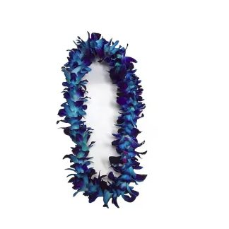 Graduation Single Blue Lei