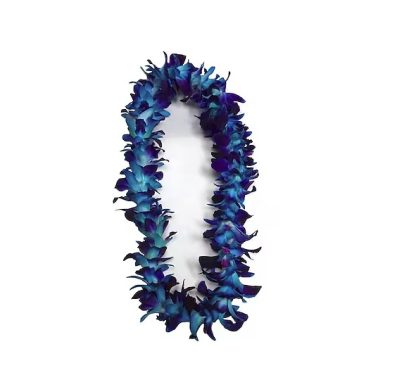 Graduation Single Blue Lei