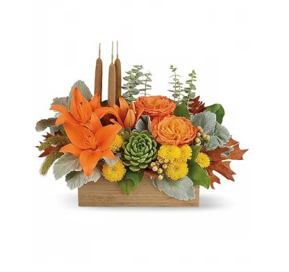 Teleflora's Fall Bamboo Garden