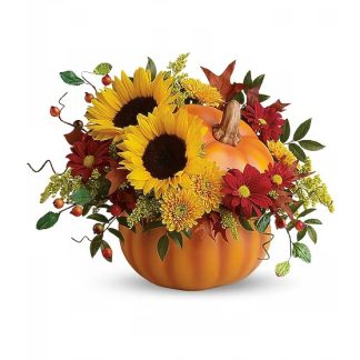 Teleflora's Pretty Pumpkin Bouquet