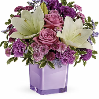 Teleflora's Pleasing Purple Bouquet